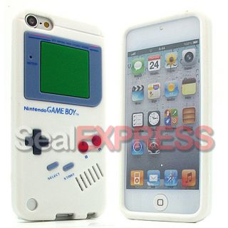 Silikon Retro Game Boy Case Weiß APPLE IPOD TOUCH 5 5G Tasche Schutz