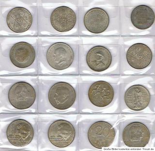 20 Mark DDR Sammlung Konvolut Münzen Währung Geld Rar