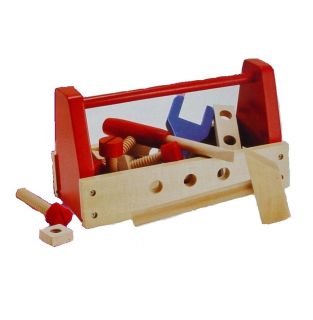 Eichhorn Kinder Holz Werkzeugbox Hammer Werkzeugkoffer Schraube