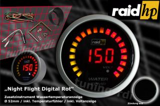 RAID HP WASSERTEMPERATURANZEIGE NIGHT FLIGHT DIGITAL RO
