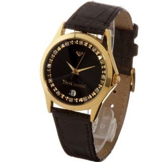Yves Camani Damenuhr Golden Twinkle Schwarz Uhren