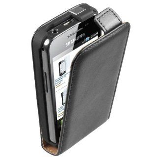 mumbi Premium Ledertasche Flip Case für Samsung Galaxy Ace S5830