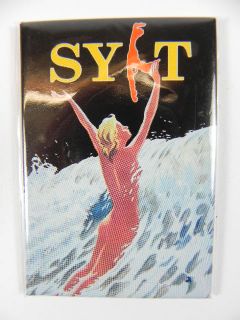 SYLT Magnet Souvenir Andenken, Kühlschrank,8 cm