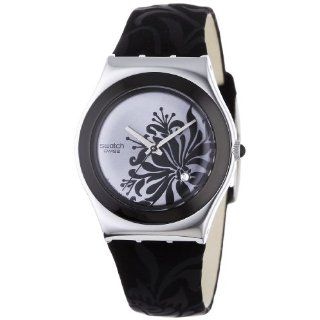 Swatch Irony Medium Black Flower Yls 146 Swatch Uhren