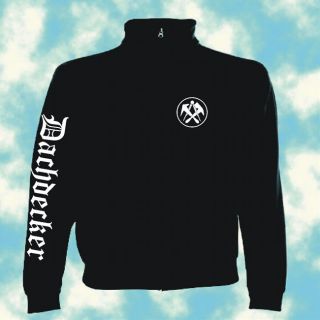 dachdecker,sweatjacke,stehkragen,handwerk,zunft,zunftwappen,zimmerer