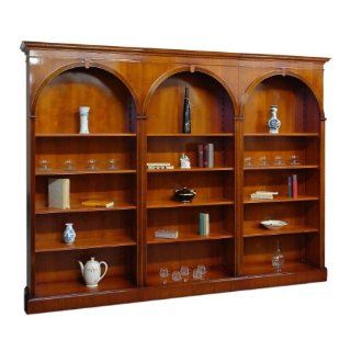 Dreiteiliges Regal Bücherregal aus Eibe im englischen Stil 