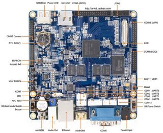 Mini210S S5PV210 ARM Cortex A8 Development Board + 4.3  Touch TFT LCD