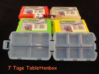 Pillenbox Pillendose Tablettenbox Tablettendose Medikamentenbox 7