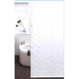 DUSCHROLLO als Duschvorhang 100% PEVA 140cm breit x 240 cm lang weiß