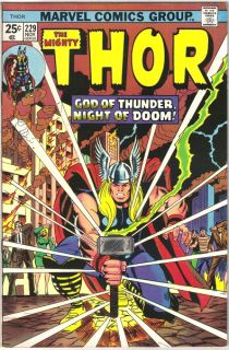 The Mighty Thor Comic Book #229, Marvel 1974 VERY FINE