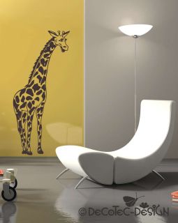 W238 Giraffe Afrika Wandtattoo Wandaufkleber Kinderzimm