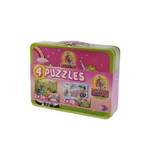 Noris 606036943   4 Filly Fairy   Puzzles im Metallkoffer 