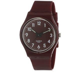 Swatch Damen Armbanduhr Shiny Maroon GR158 Swatch Uhren
