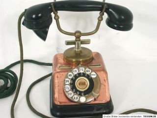 Uraltes Telefon,Kupfer/Messing,um 1930,Dänemark