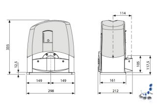 Set Schiebetorantrieb CAME BX 243