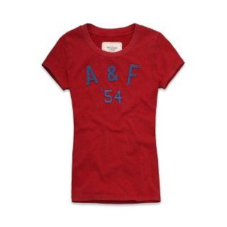 Abercrombie & Fitch Damen / Mädchen Madison T Shirt Rot