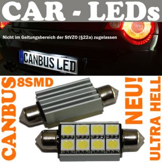 2x 8SMD LED Kennzeichenbeleuchtung Mercedes CLK 200 230