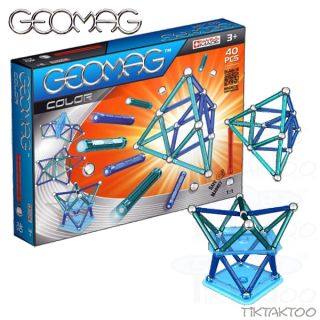 Geomag Color 40 Teile 252 Magnetbaukasten Konstruktion Baukasten