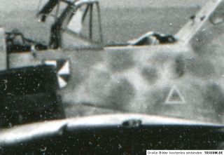 Top Foto Messerschmied ME 109 abgestürzt mit tarnung 9,8 x 7cm