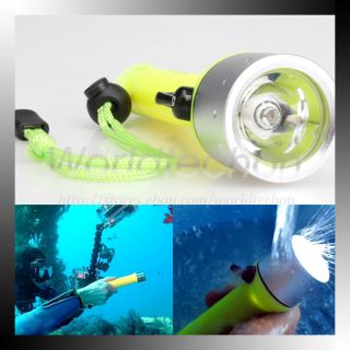 Yellow Practical New 240 LM CREE Q5 LED Waterproof Diving Flashlight
