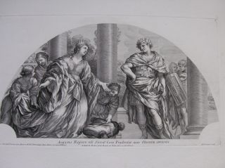 Kleopatra und Augustus . Nach einem Lünettenfresko von Pietro da