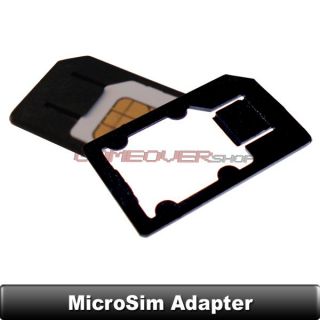 2x MicroSim Adapter Halterung für Karte Card Micro Sim / click