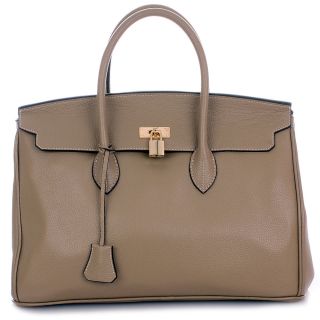 ROUVEN Taupe & Gold GRACE 40 Bag Handtasche UVP*699€