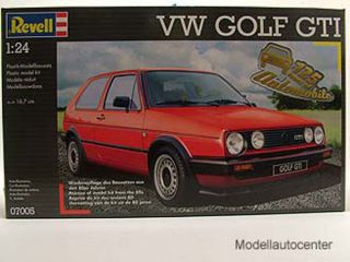 VW Golf 2 GTI 1986, Kunststoffbausatz 124 / Revell, Modellauto