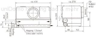 Jung WC FIX 260 WC Hebeanlage / Haushaltspumpe WCFix