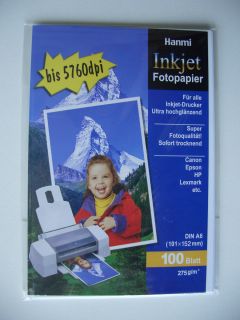 Fotopapier Inkjet 10x15 275g ultrahighglossy 100Blatt wasserfest