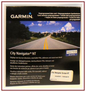GARMIN City Navigator Europe MicroSD/SD GPS Map NT Northwest Eastern
