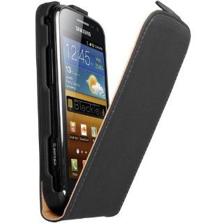 mumbi PREMIUM ECHT Leder Flip Case Samsung Galaxy Ace 2 