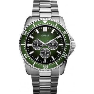 Guess Herren Armbanduhr XL FOCUS Analog Edelstahl beschichtet W10245G3