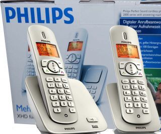 Philips CD275 DUO DECT analog Telefon Starhlungsarm NEU