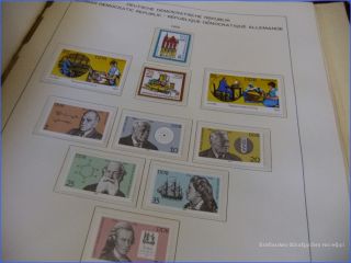 Briefmarken Teil Sammlung DDR ab SBZ in zwei Schaubek Alben