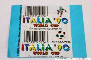 Panini WM WC ITALIA 90 1990 – SET 4 TÜTEN PACKETS Europa Kellogg