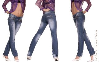 SeXy Designer Jeans Miss Rosina LowCut Hose NEU Blau