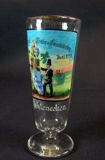 dickes Weissbierglas   Reservistenglas 1921