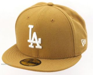 LOS ANGELES DODGERS   NEW ERA CAP   BASIC LEAGUE   WHEAT / WHITE