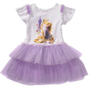 Disney Tangled Rapunzel   Baby Girl   Tulle Tutu Dress   18 m 24 m 3 T