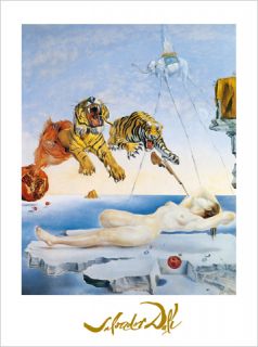 Salvador Dali Tiger Seconde avant l´eveil Poster Bild