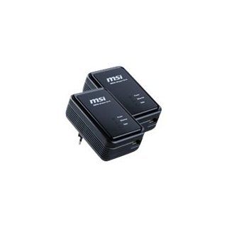 MSI ePower 1000HD Kit Fast Ethernet Adapter schwarz 