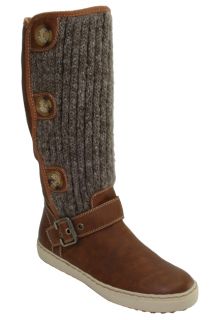 OLIVER   Trendige Langschaft Stiefel   Textilschaft   39   Muscat