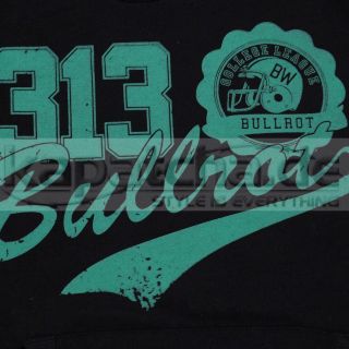 Bullrot Wear 313 Hoody Schwarz Grün Pullover mit Kapuze Kapatcha