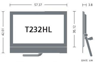 Acer T232HLbmidz MultiTouch 58,4 cm IPS Monitor Computer