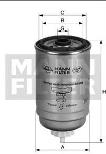 Kraftstofffilter Original MANN FILTER WK 845/4