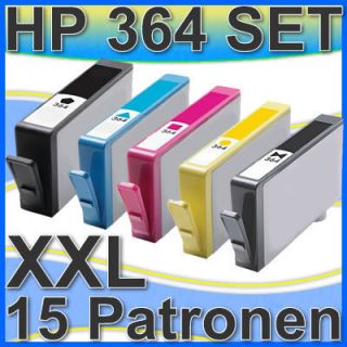 15x HP 364XL DRUCKER PATRONE PHOTOSMART B110A B110C C309A C309G C5380