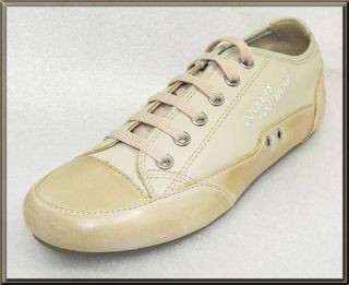 Dockers Sneaker Gr. 36 Leder Damen Mädchen Schuhe beige natur creme