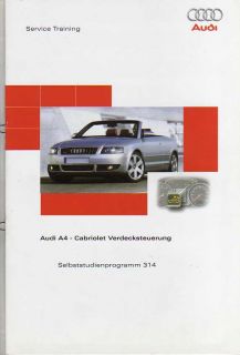 SSP 314 AUDI A4 B6 CABRIO Verdecksteuerung Handbuch