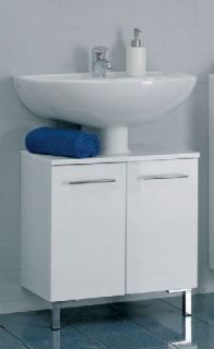 Waschbeckenunterschrank Mini weiß Lack 50 cm breit